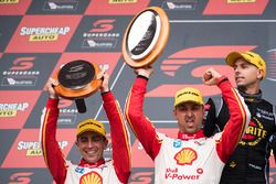 Podium: third place Tony D'Alberto, Team Penske Ford, Fabian Coulthard, Team Penske Ford