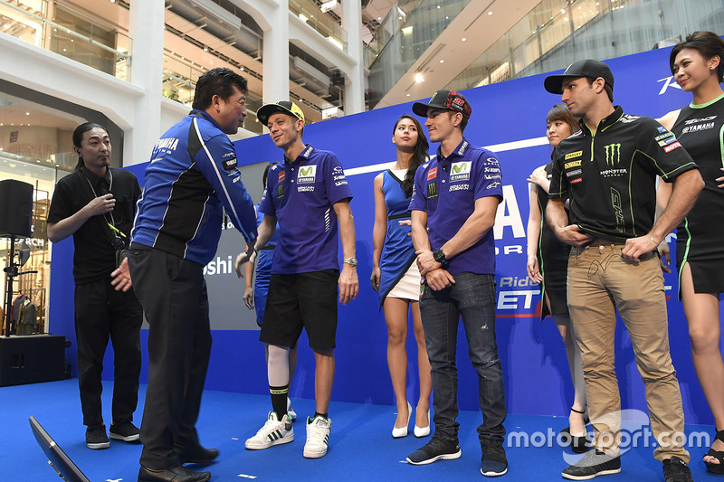 Valentino Rossi, Yamaha Factory Racing, Maverick Viñales, Yamaha Factory Racing, Johann Zarco, Monster Yamaha Tech 3