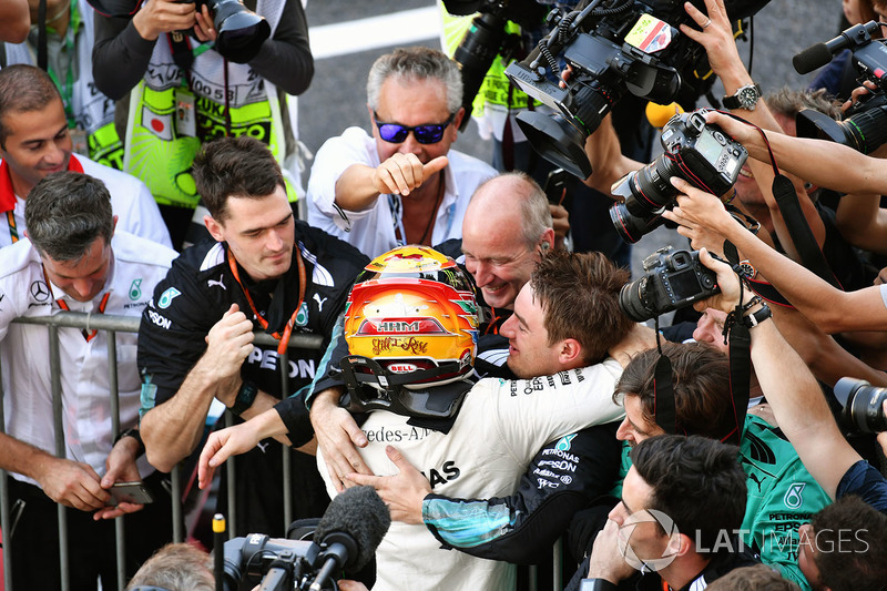 Lewis Hamilton, Mercedes AMG F1 celebra