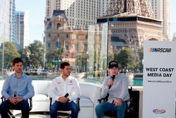 Drivers Daniel Suarez, Kyle Larson and Ryan Blaney