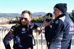 Christian Horner, Team Principal Red Bull Racing avec Franz Tost, Team Principal Scuderia Toro Rosso