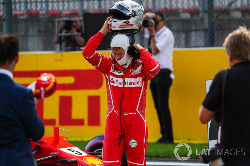 Sebastian Vettel, Ferrari in parc ferme