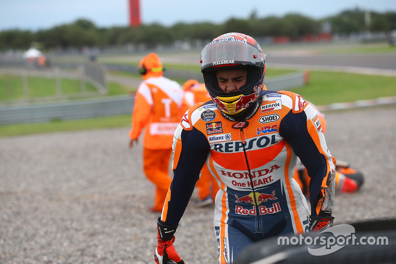 Marc Marquez, Repsol Honda Team, nach Sturz