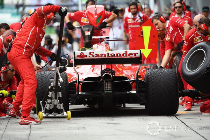 Pitstop de Sebastian Vettel, Ferrari SF70H