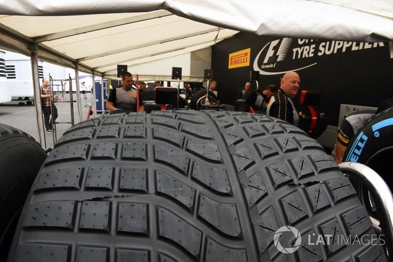 Pirelli tyre preparation area