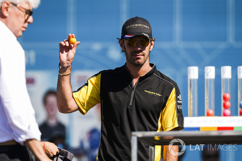 Jean-Eric Vergne, Techeetah, at the Qualifying Lottery