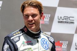 Le vainqueur Andreas Mikkelsen, Volkswagen Motorsport