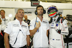 Fritz Enzinger, Mark Webber, Brendon Hartley, Porsche Team