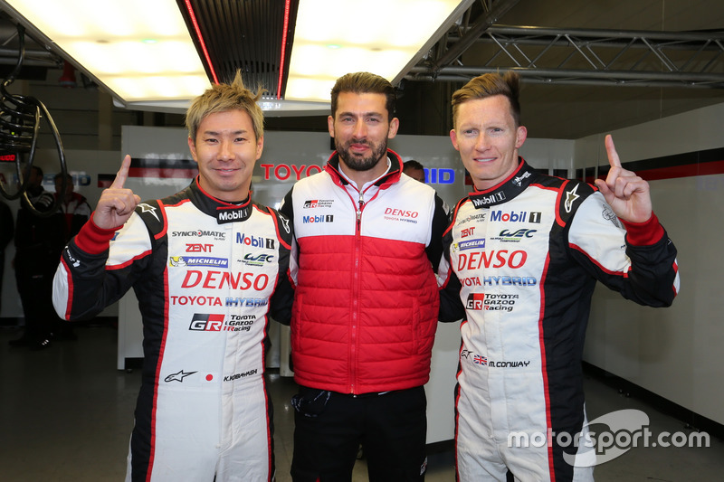 Polesitter #7 Toyota Gazoo Racing Toyota TS050 Hybrid: Mike Conway, Kamui Kobayashi, Jose Maria Lope