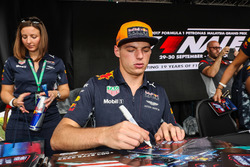 Max Verstappen, Red Bull Racing signs autographs for the fans