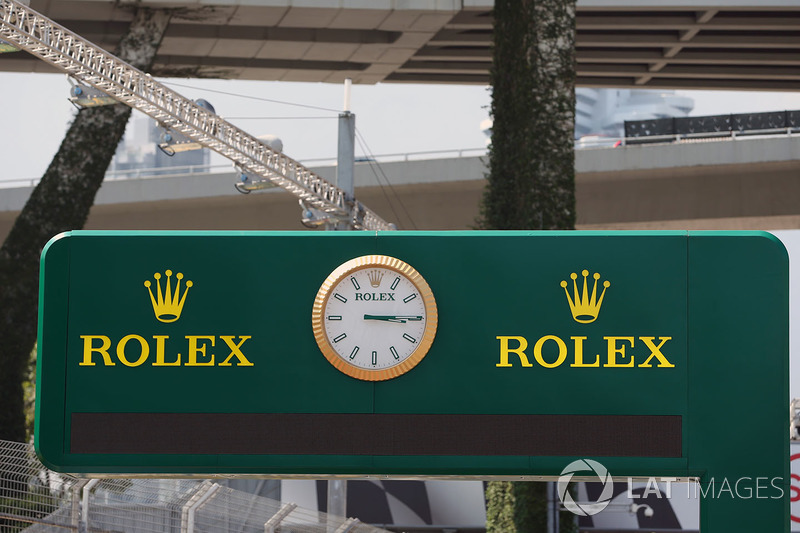 Rolex clock and signage