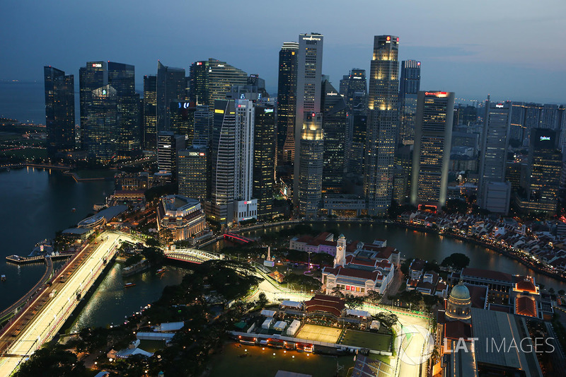 Aerial view from the 66th floor of the Swissotel