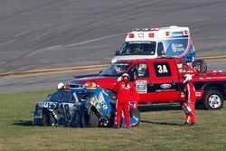 Jimmie Johnson, Hendrick Motorsports Chevrolet after the crash