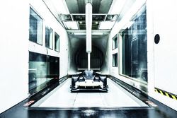 Ginetta P1 in de windtunnel