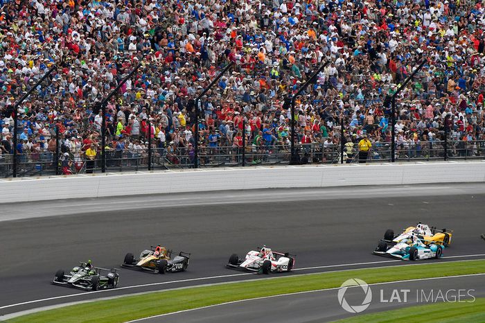 Juan Pablo Montoya, Team Penske Chevrolet, James Hinchcliffe, Schmidt Peterson Motorsports Honda, Ja