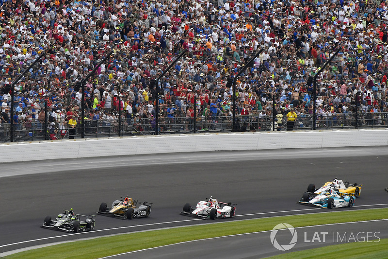 Juan Pablo Montoya, Team Penske Chevrolet, James Hinchcliffe, Schmidt Peterson Motorsports Honda, Ja