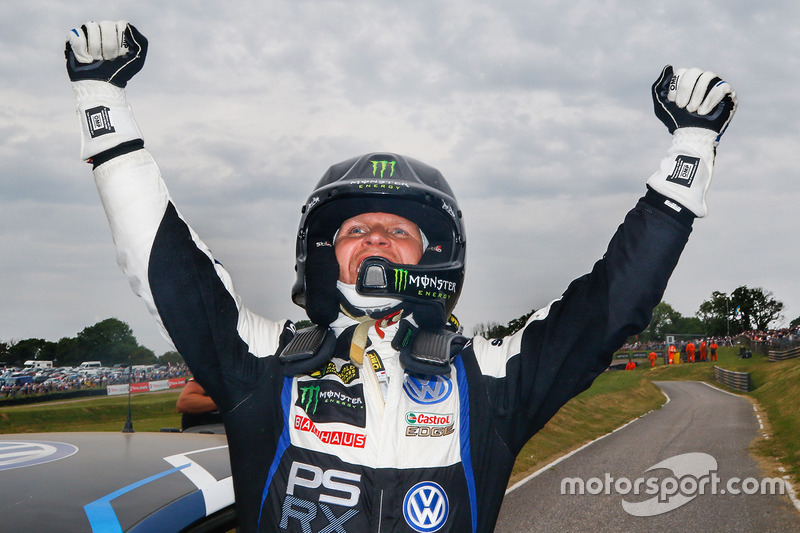 Il vincitore Petter Solberg, PSRX Volkswagen Sweden VW Polo Gti