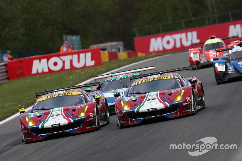 #71 AF Corse Ferrari 488 GTE: Davide Rigon, Sam Bird, #51 AF Corse Ferrari 488 GTE: James Calado, Al