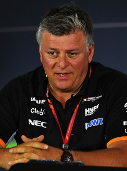 Otmar Szafnauer, Force India Formula One Team Chief Operating Officer in the Press Conference