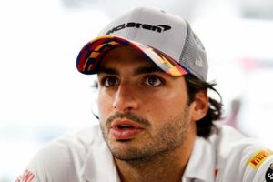 Carlos Sainz Jr., McLaren speaks to the media 