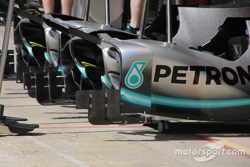 Detalle técnico de Mercedes AMG F1