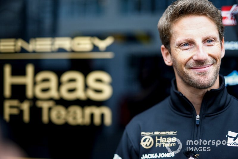 Romain Grosjean, Haas F1 con los medios