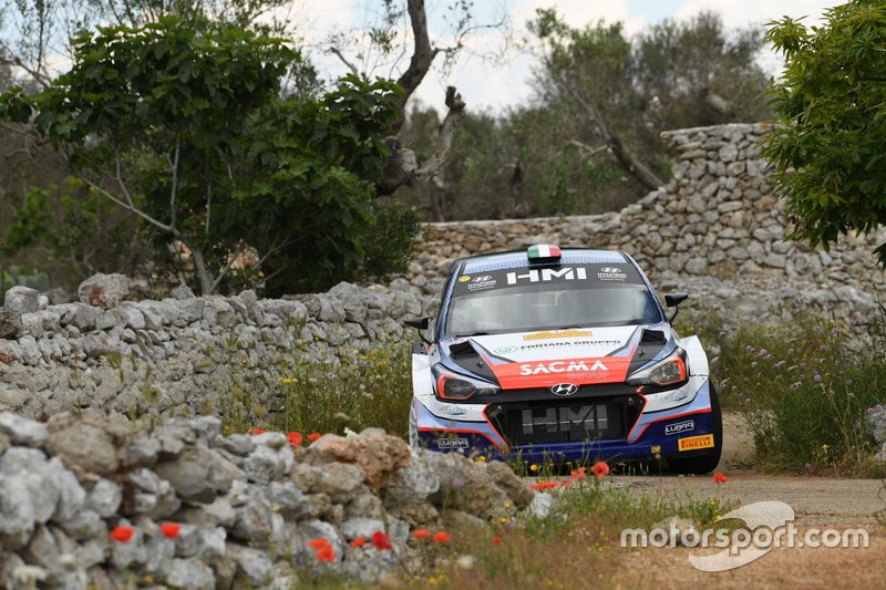 Corrado Fontana, Nicola Arena, Hyundai i20 WRC. Bluthunder