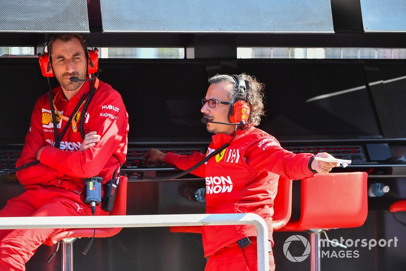 Laurent Mekies, Direttore Sportivo, Ferrari, al muretto box Ferrari