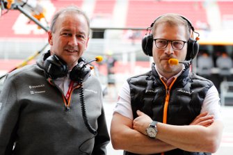 Jonathan Neale, Managing Director, McLaren, and Andreas Seidl, Team Principal, McLaren