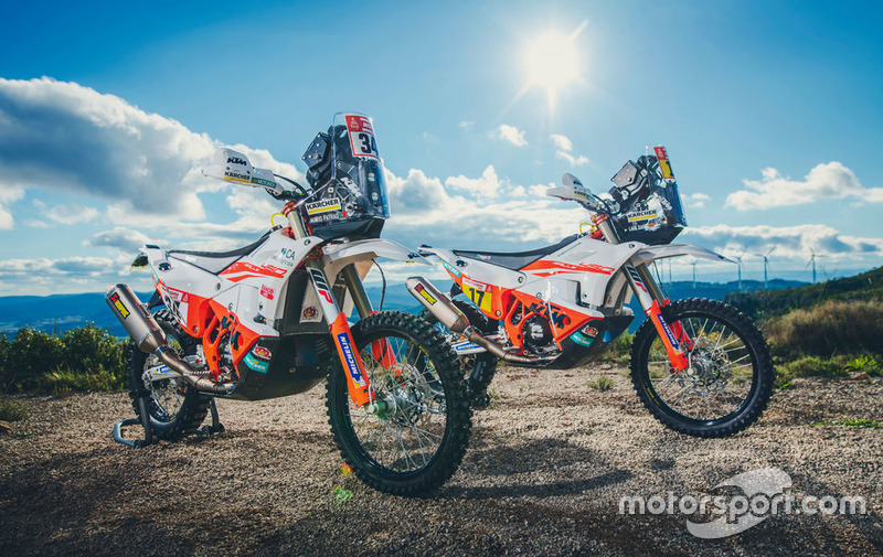 Motos del KTM Racing Team