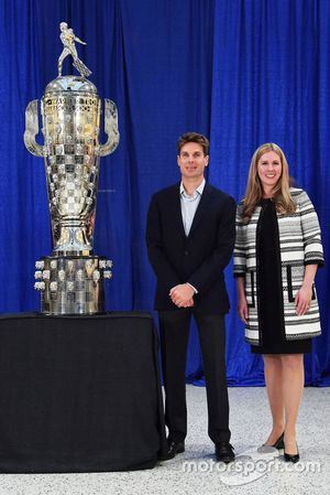 Will Power Borg Warner Trophy unveiling