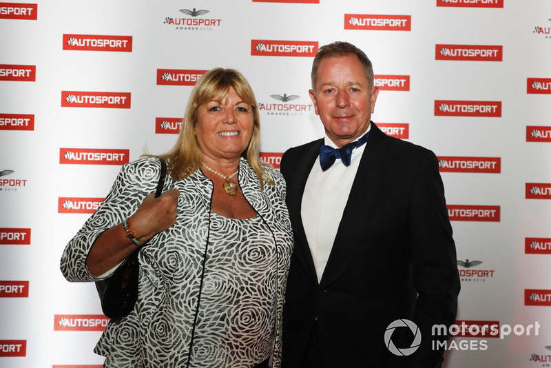 Martin Brundle with his wife, Liz