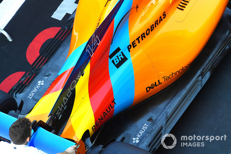 La livrea speciale di Fernando Alonso, McLaren MCL33