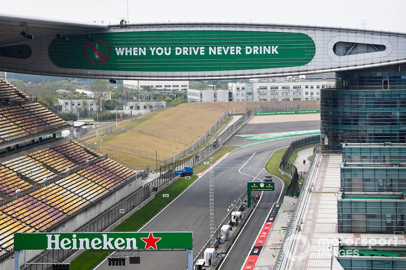 Recta de meta del circuito de Shanghai
