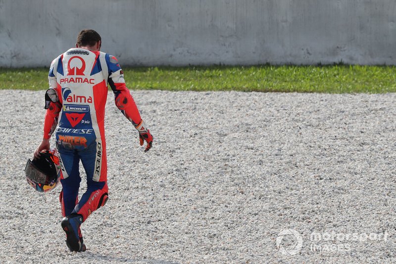 Jack Miller, Pramac Racing after his crash