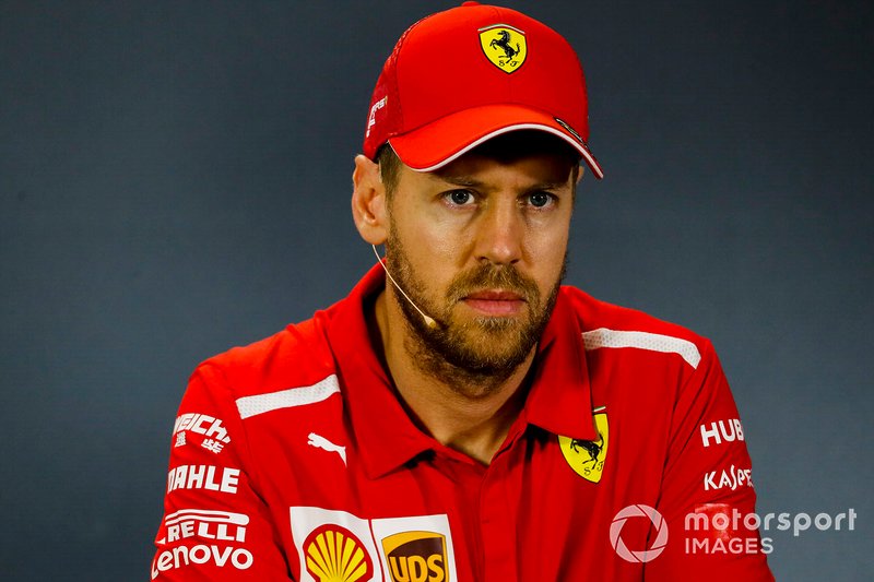 Sebastian Vettel, Ferrari in Press Conference