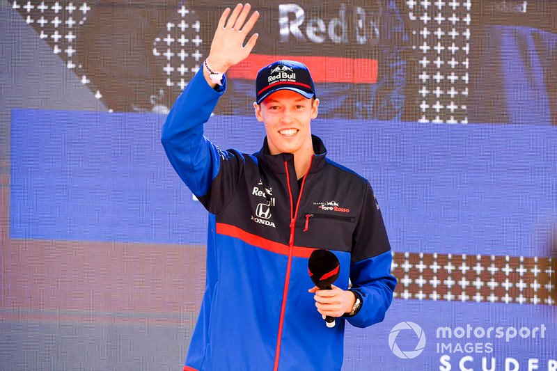 Daniil Kvyat, Toro Rosso at the Federation Square event