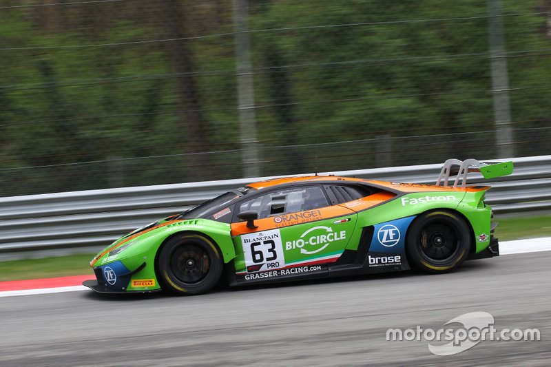 #63 GRT Grasser Racing Team Lamborghini Huracan GT3 Evo: Mirko Bortolotti, Rolf Ineichen, Christian Engelhart