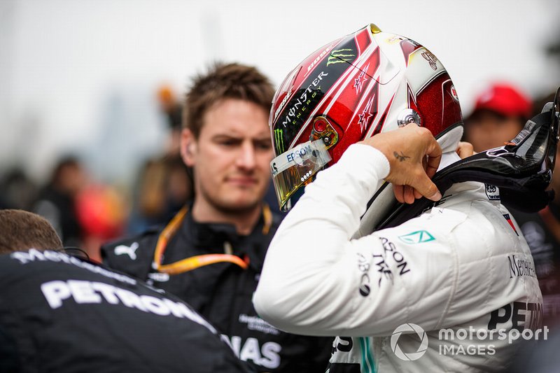Lewis Hamilton, Mercedes AMG F1, on the grid