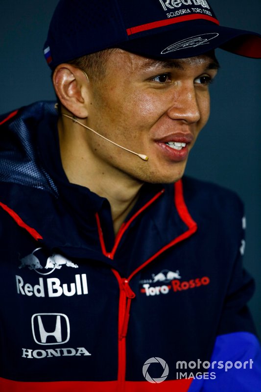 Alexander Albon, Toro Rosso in Press Conference