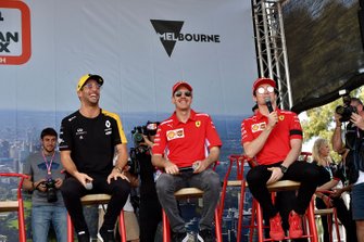 Daniel Ricciardo, Renault, Sebastian Vettel, Ferrari, Charles Leclerc, Ferrari