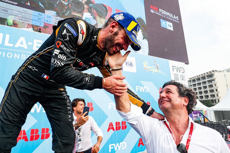 Jean-Eric Vergne, DS TECHEETAH, 1st position, on the podium