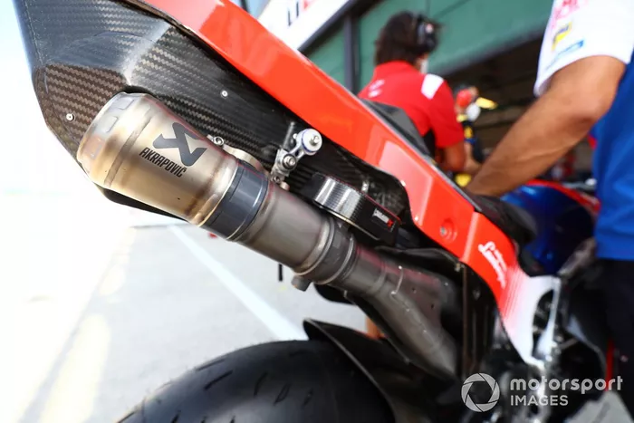 La moto de Francesco Bagnaia, Pramac Racing Ducati 