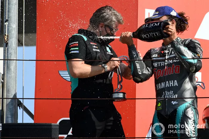 Podio: ganador Franco Morbidelli, Petronas Yamaha SRT