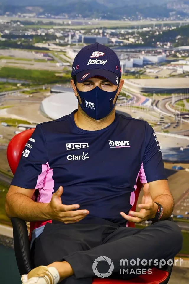 Sergio Pérez, Racing Point en la conferenci de prensa