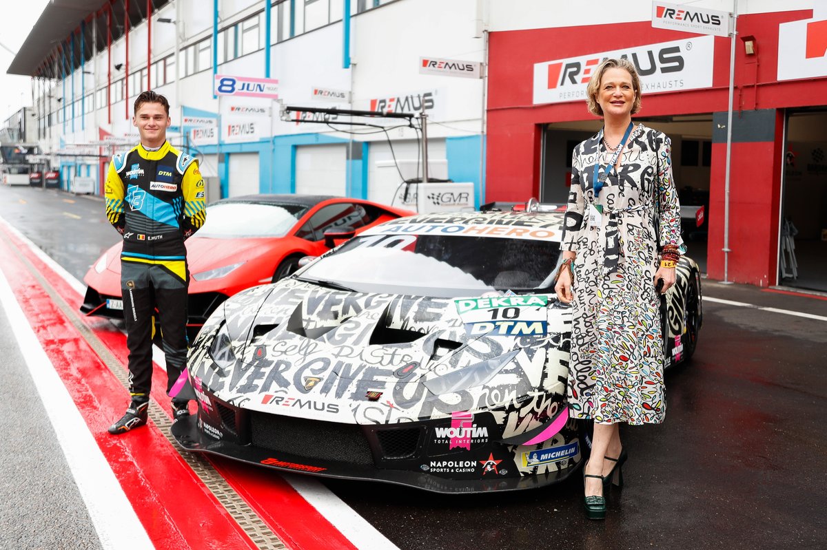 Esteban Muth, T3-Motorsport with Princess Delphine de Saxe Cobourg