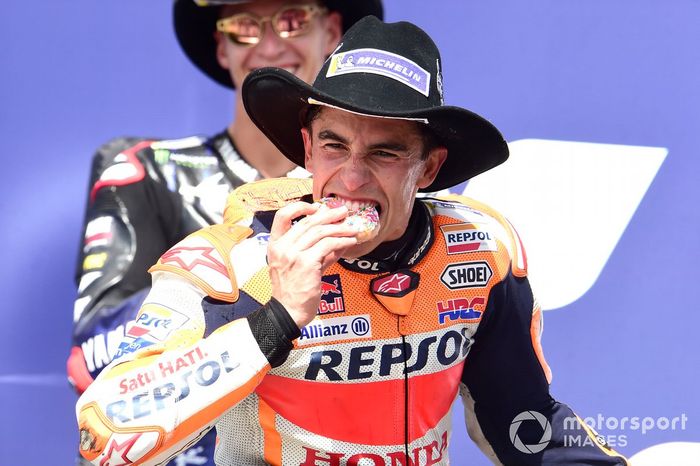 Podio: ganador Marc Márquez, Repsol Honda Team