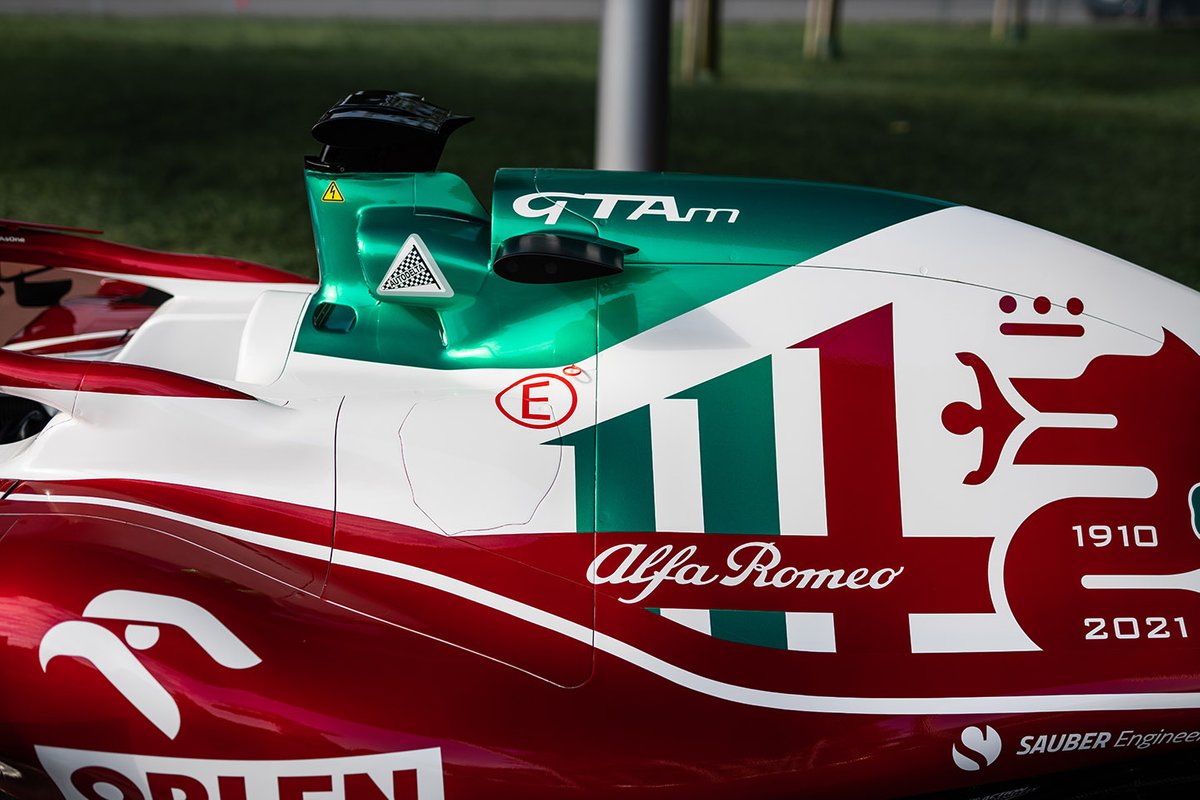 Pintura especial da Alfa Romeo para o GP da Itália de 2021