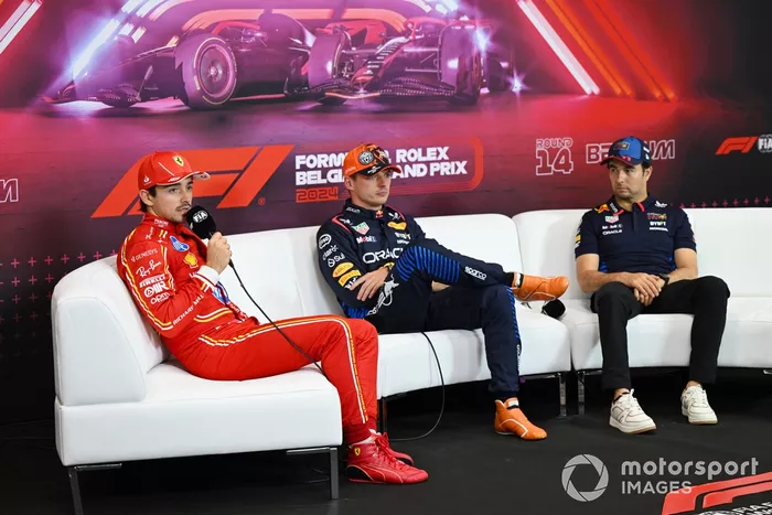 Charles Leclerc, Scuderia Ferrari, Max Verstappen, Red Bull Racing, Sergio Pérez
