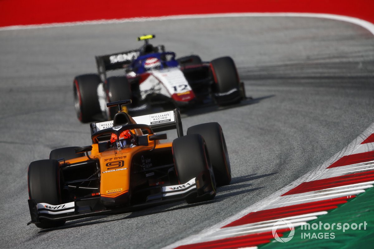 Jack Aitken, Campos Racing, precede Pedro Piquet, Charouz Racing System